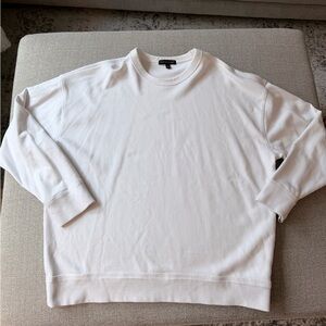 Banana Republic Men's White Crewneck Sweater